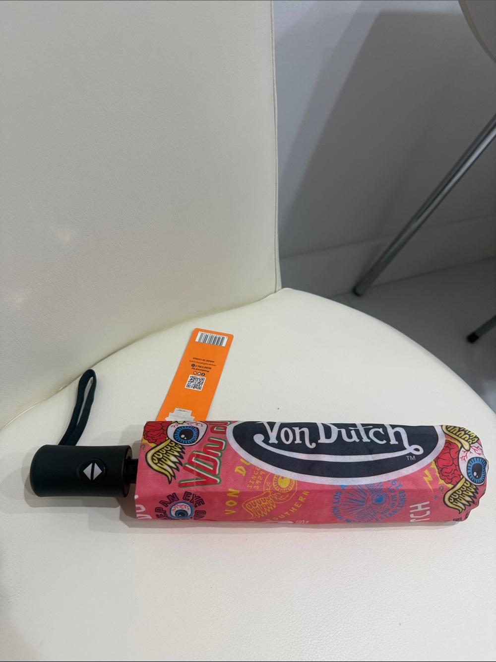 Von Dutch Pink/Peach/Black Grafityi Art Umbrella